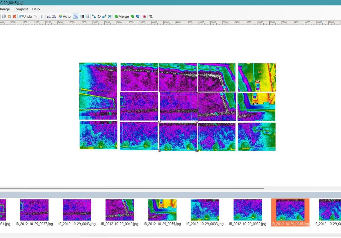 Crear imágenes termográficas panorámicas